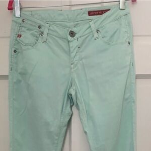 Miss Sixty straight leg mint green pants